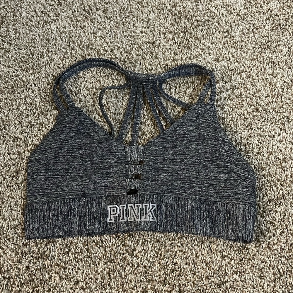 Grey sports bra